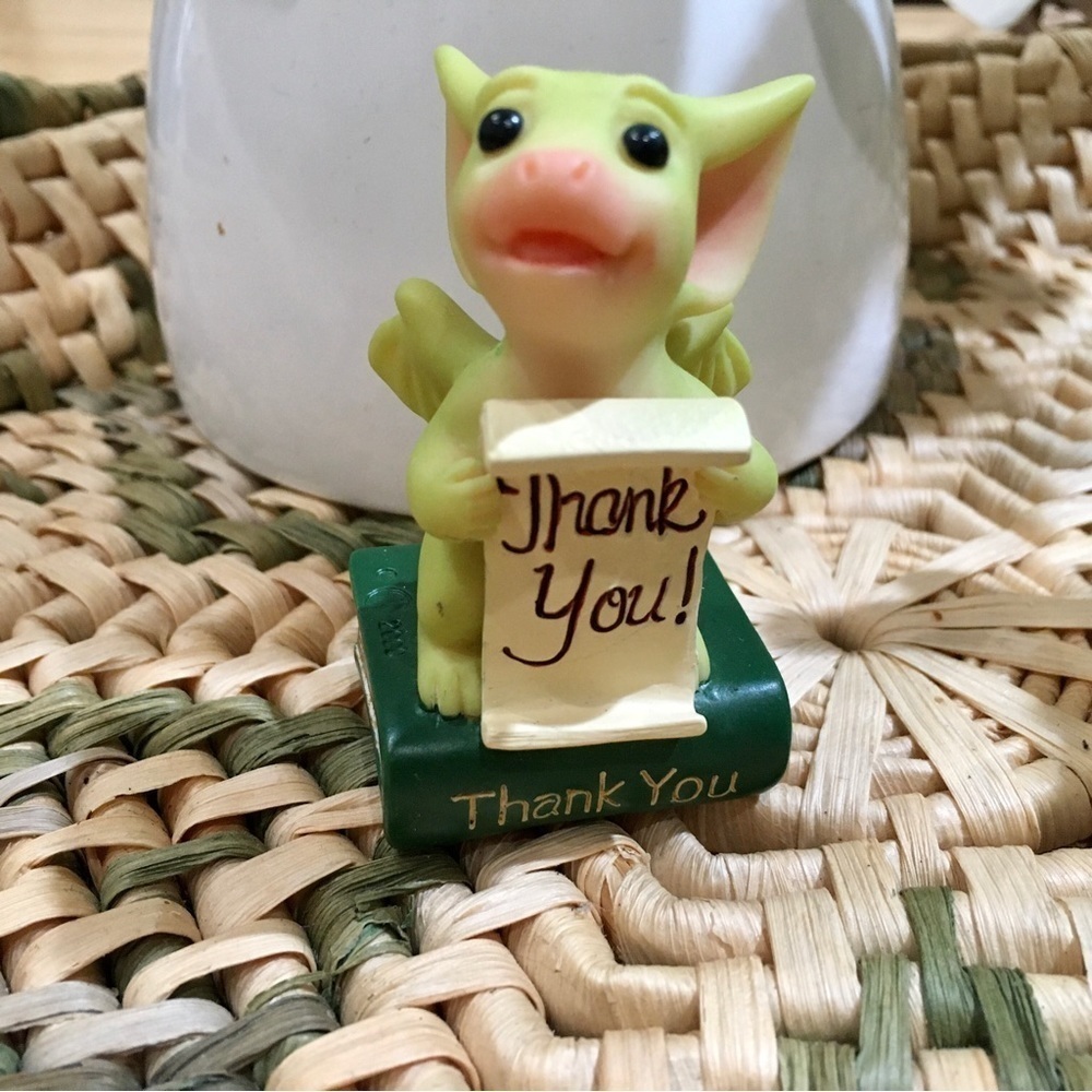 Whimsical world of pocket dragons thank you dragon art sculpture